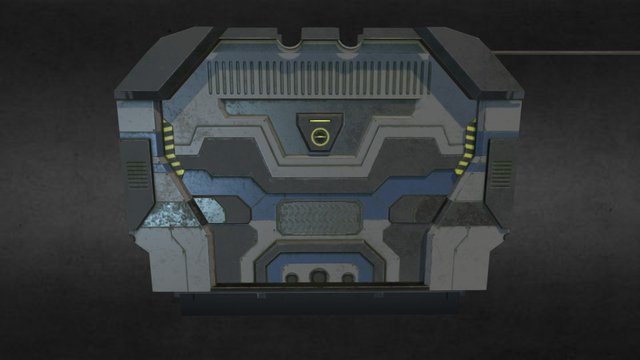SciFi Door 3D Model