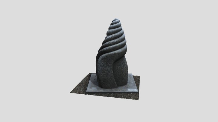 Carved Stone Sculpture 3D Model