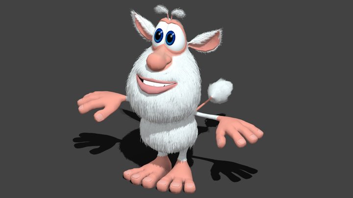 Booba Cartoon 3D Model