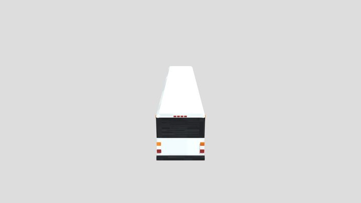 CITY BUS (LOW POLY) V3 3D Model