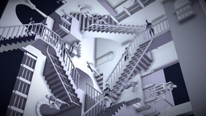 Escher Relativity 3D Model