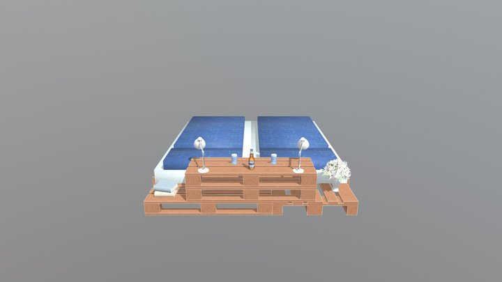 Bed2 3D Model