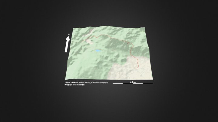 阿婆岐_等高地图 – Free 3D Model STL