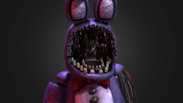 Withered Bonnie "AR" Retexture // NEW DELIVERIES 3D Model