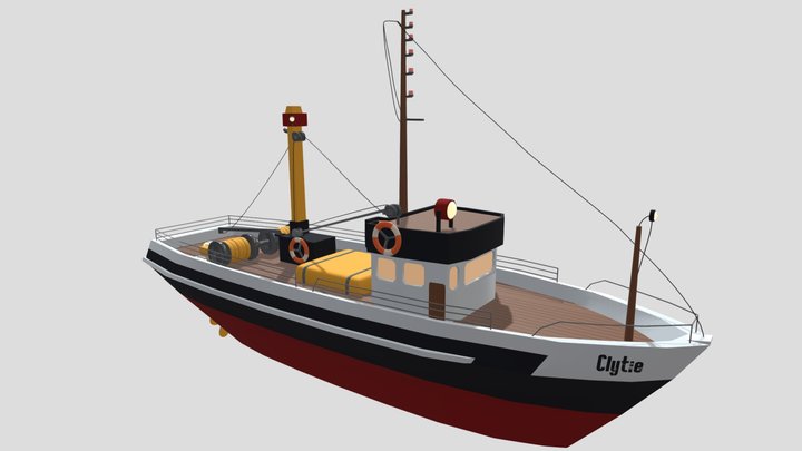 Fishing boat 3D Model