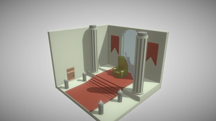 Simple Throne Room Thingy 3D Model