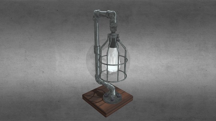 Iron Fittings Desk Lamp – Modello 3D gratuito STL