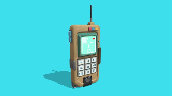 Futuristic retro phone – Gratis 3D-model STL