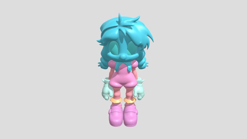 Cartoon girl character