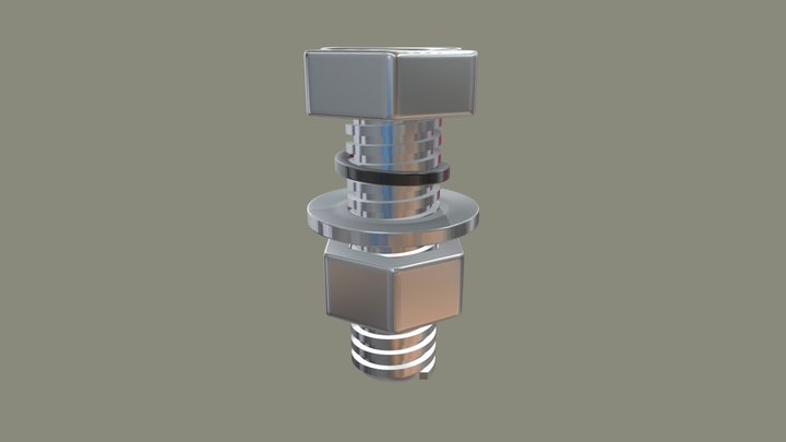 PERNO MAQUINA 3D Model