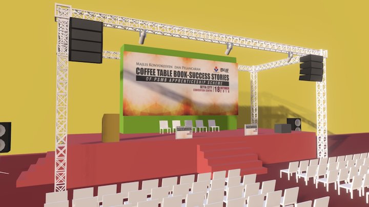Stage mock up 3D Model
