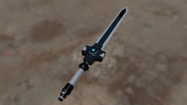 Futuristic Sword 3D Model