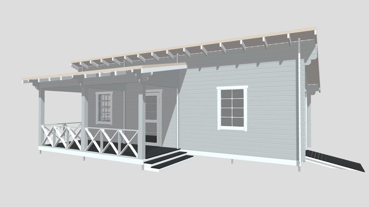 ЭКОДОРФ - ХозБлок "Грузино 2" 3D Model