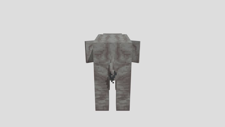 Elephant from alexs mobs 3D Model