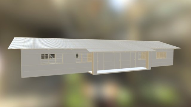Zambia School 3D Model