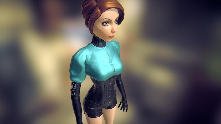 Corset Girl 3D Model