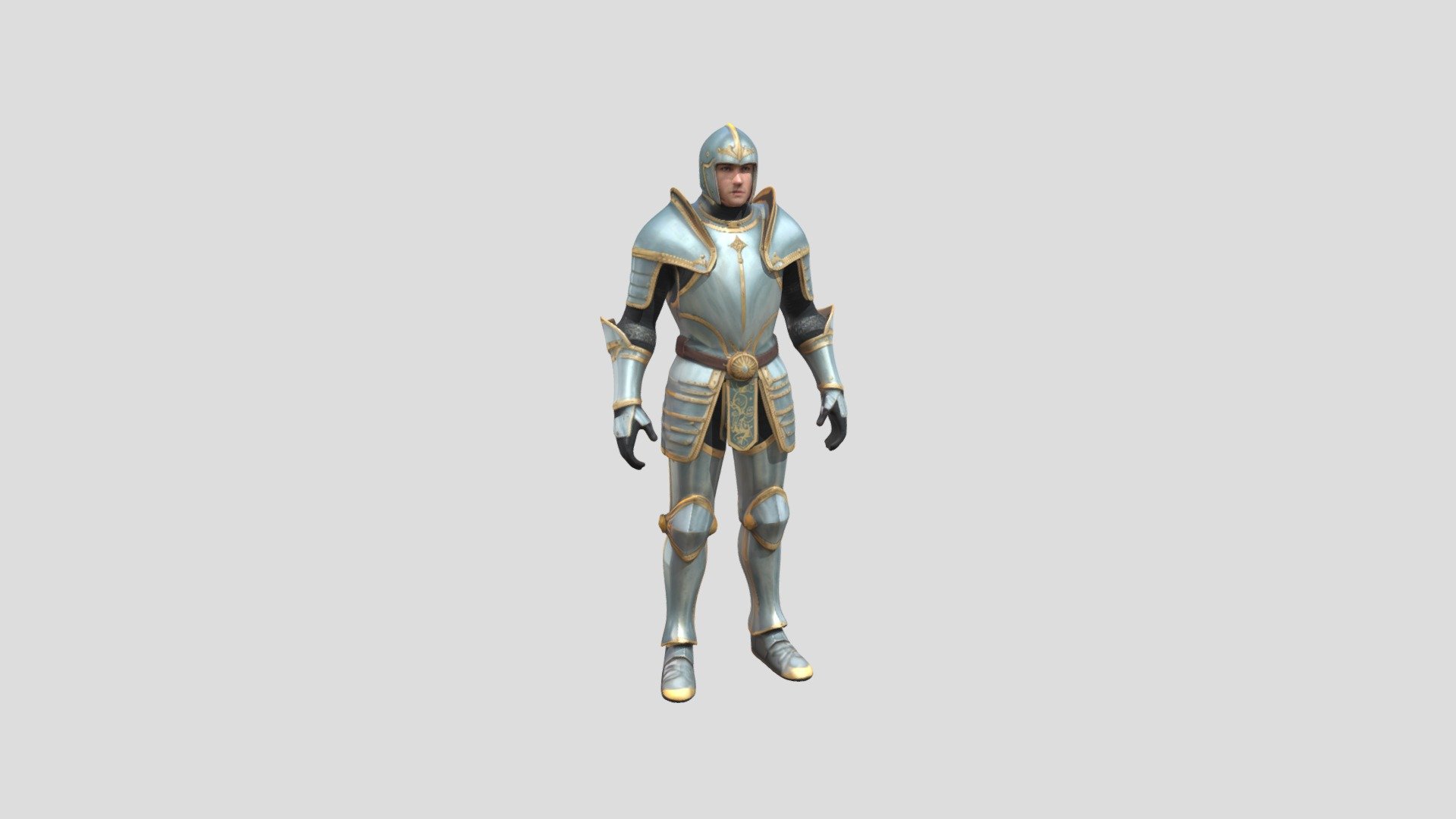 Fantasy Knight - Download Free 3D model by illustros [6dd87cb] - Sketchfab