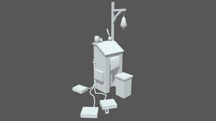 Podium_Blockout 3D Model