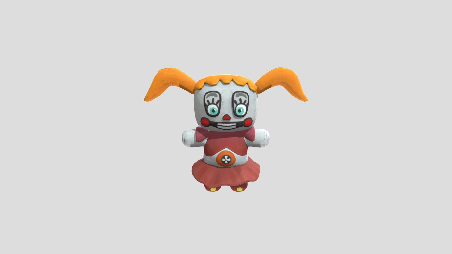 Plush baby fnaf 3D model by TG Rex13 6dd90ff Sketchfab