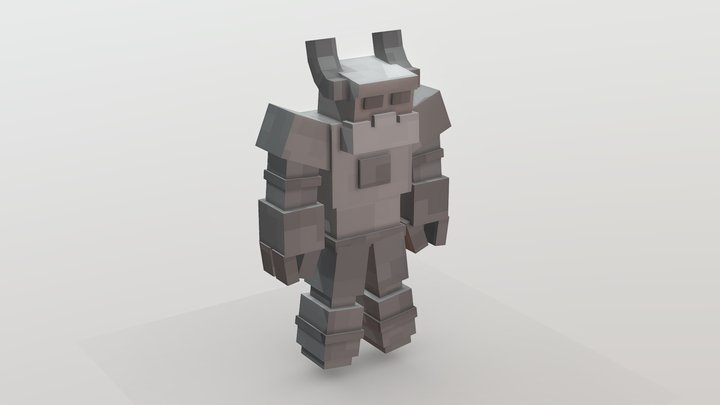 Old Stonegolem - Minecraft - Free 3D Model