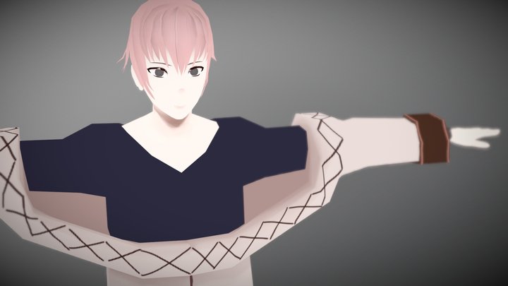 CHIGIRI～藍墨ノ庭～【タイチ】β版 3D Model
