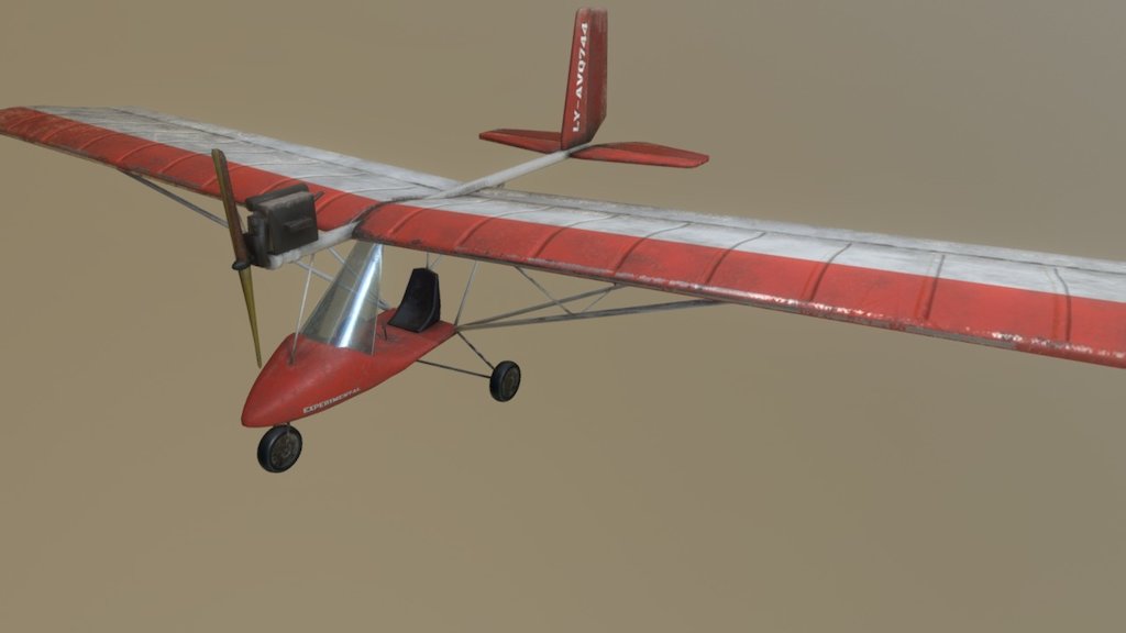 Fighter Ultralight Download Free 3D  model  by Artem Goyko 