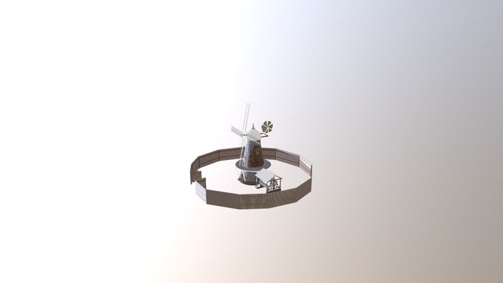 The Old Windmill Reconstruction_SKETCHFAB 3D Model