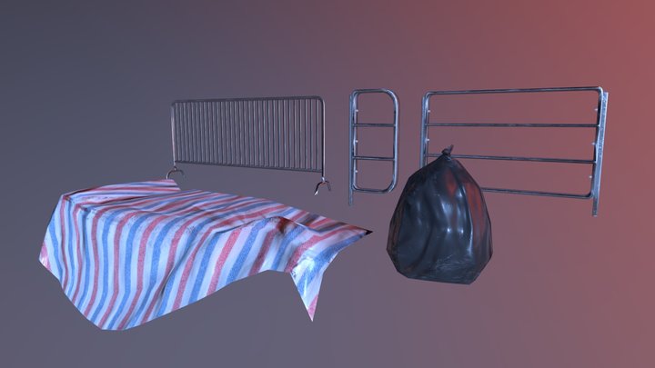 Hong Kong Fences 3D Model