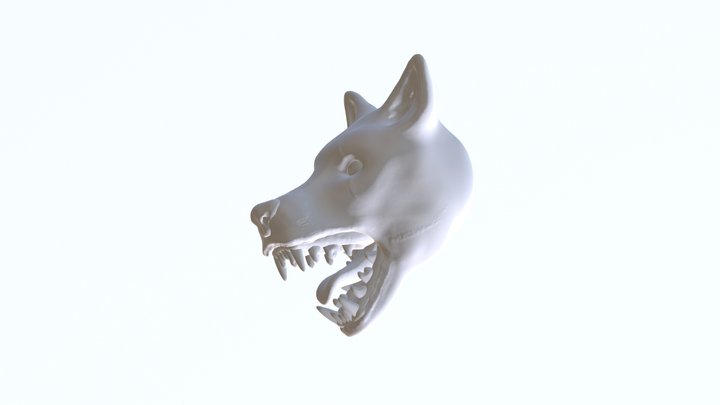 angry dog 3D Model