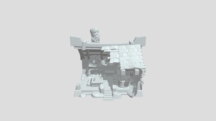 Isometric Room 3D Model