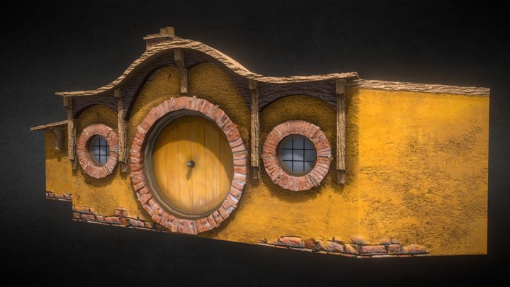Hobbit Hole Dwelling 3D Model