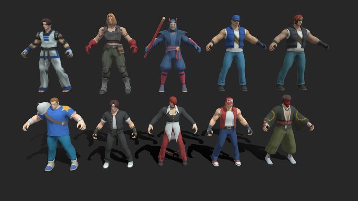 Game Characters 3D Model