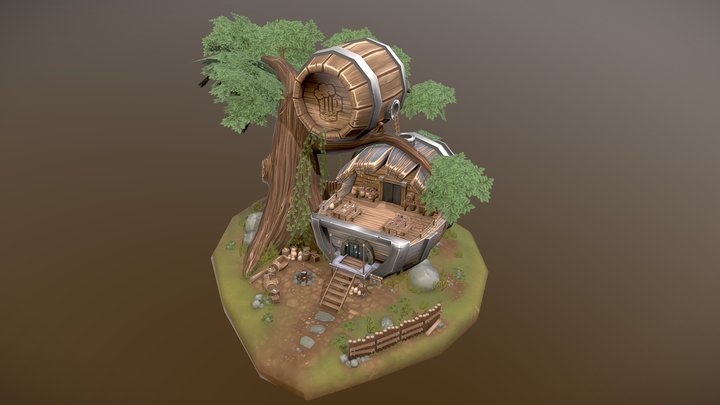 Barrelpub 3D Model