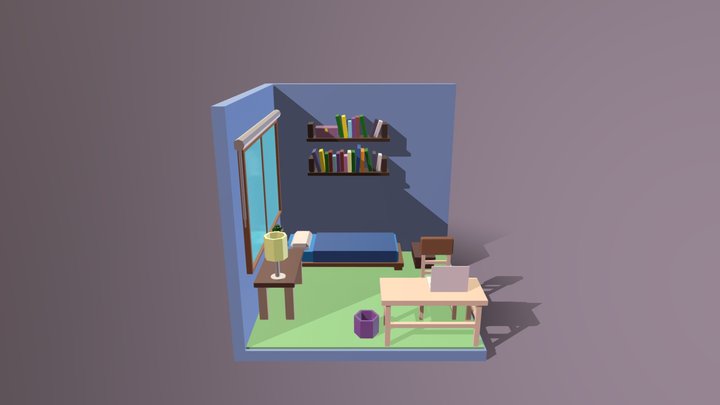 A Simple Room 3D Model