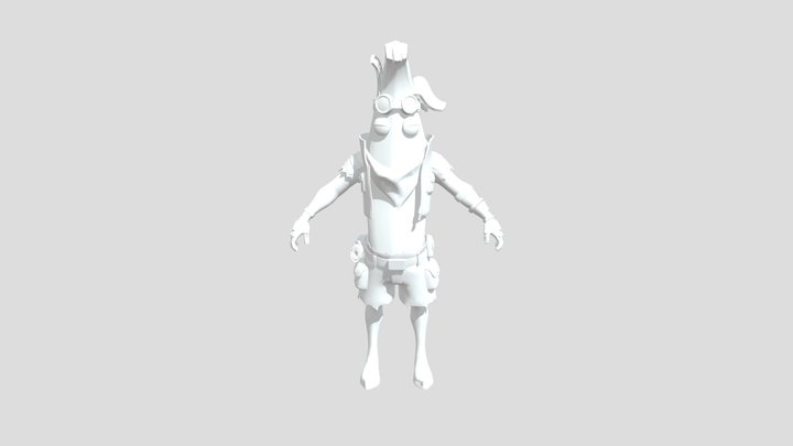 Adventure Peely 3D Model