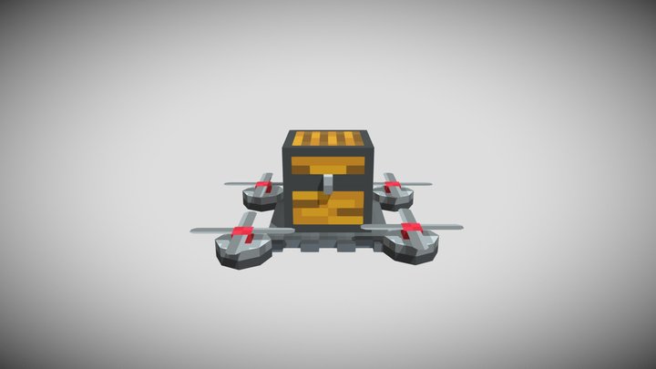 Cargo-carrying drones 3D Model