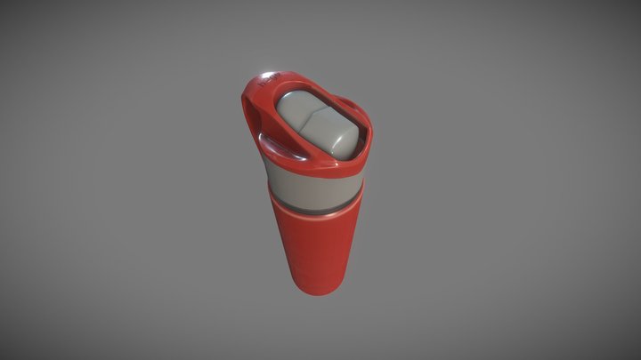 H2Go Water Bottle 3D Model