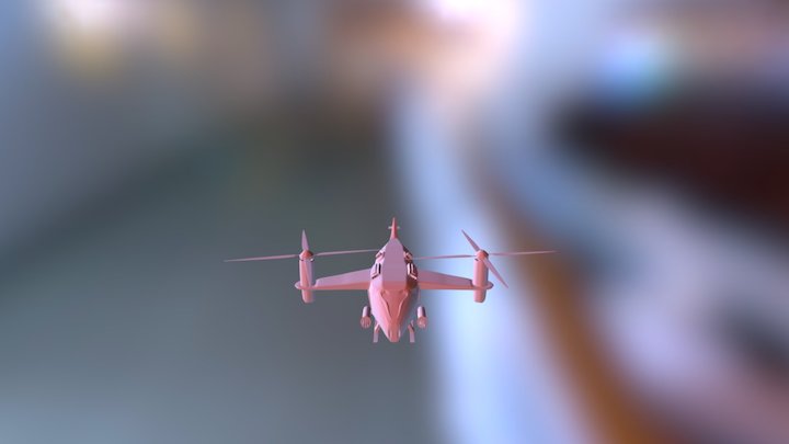 3D Helicopter Tex 3D Model