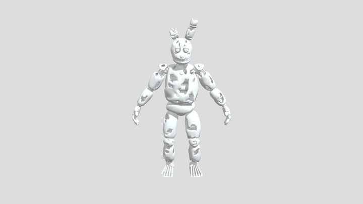 Springtrap by ConfederateJoe (with textures) 3D Model