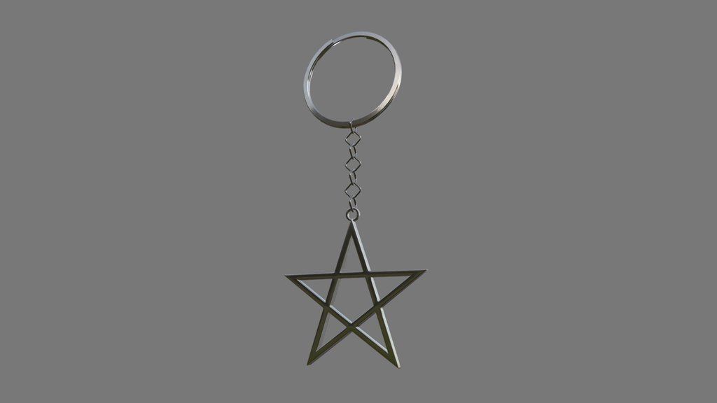 Pentagram Keychain