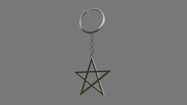 Pentagram Keychain