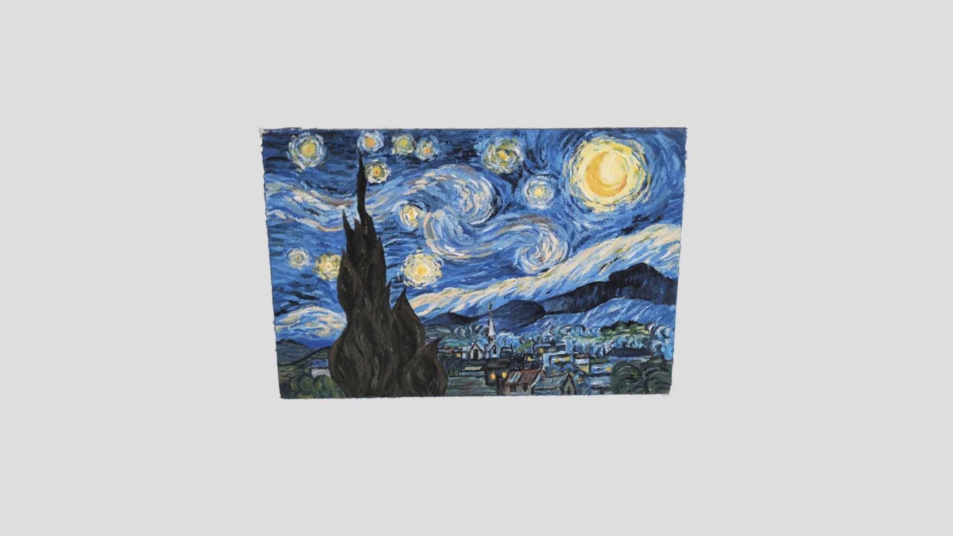Replica of Vincent Van Gogh's Starry Night - Download Free 3D model by ...