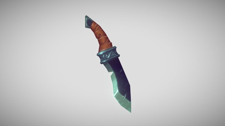 Stylised Knife 3D Model
