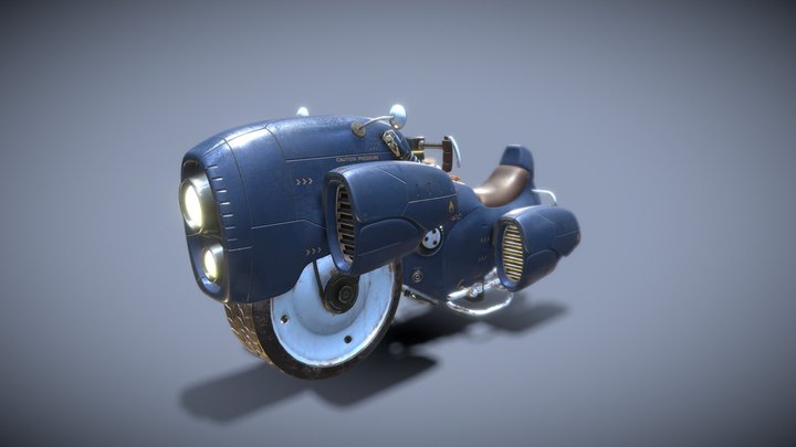Jet Unicycle 3D Model