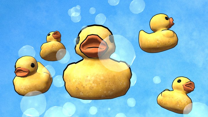Tea Ducks 3D Model