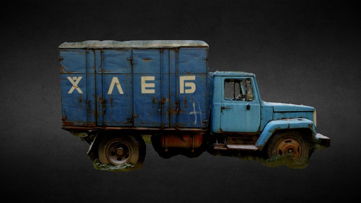 Bread truck 3D Model