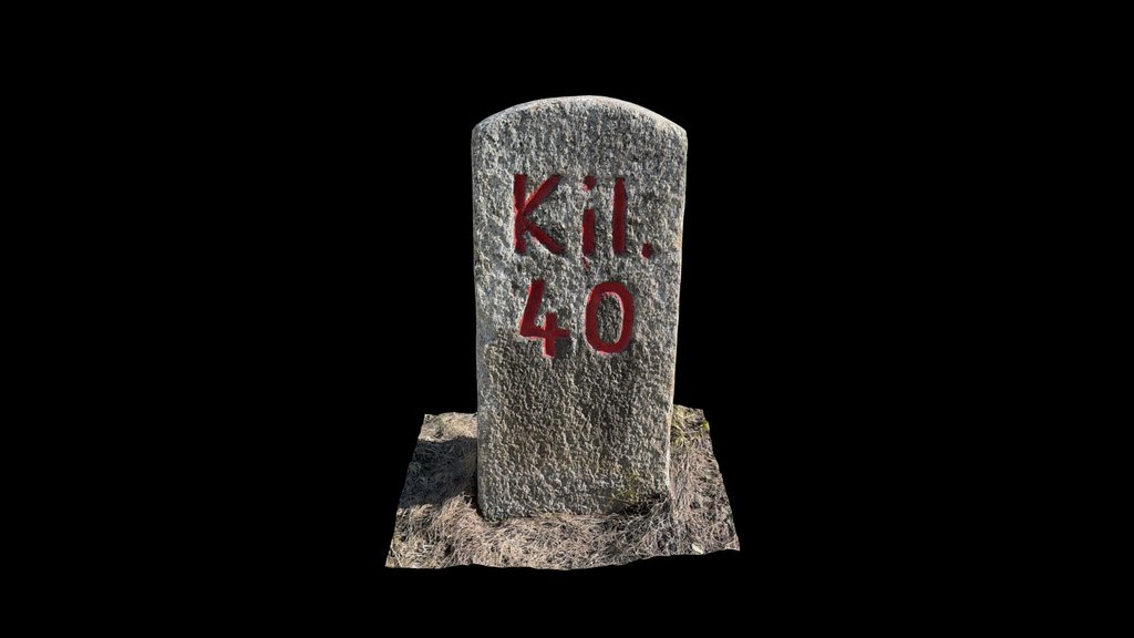 Milestone Furkapass Km 40 von Altdorf