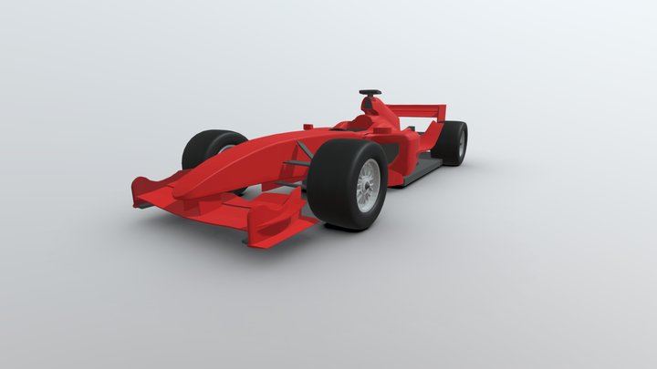 F1 2004 Racing Car 3D Model