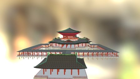 大明宫-含凉殿 3D Model