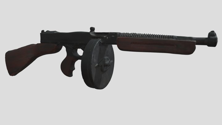 Tommy Gun Prop scan 3D Model